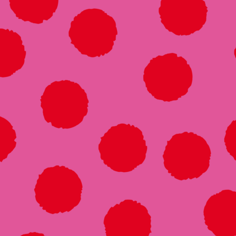 Pink Pop Door Detail Strip | Peel and Stick Door Accent | Pink Polka Dot Door Trim