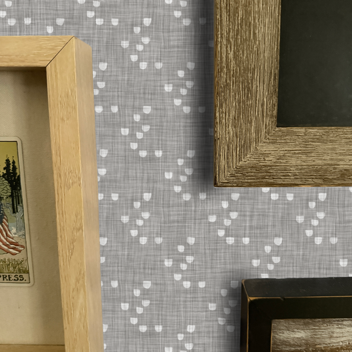 Quiet Scatter Peel and Stick Wallpaper | Soft Neutral Minimal Pattern