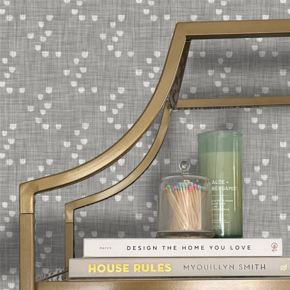 Quiet Scatter Peel and Stick Wallpaper | Soft Neutral Minimal Pattern