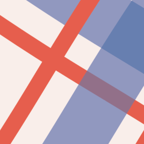 Regatta Check Door Detail Strip | Peel and Stick Door Accent | Bold Red and Blue Geometric Door Trim
