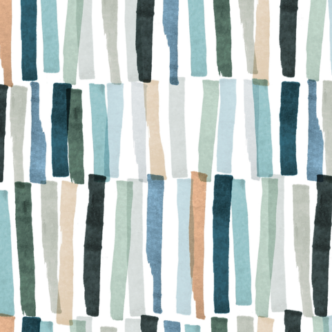 Sea Glass Door Detail Strip | Peel and Stick Door Accent | Coastal Blue Stripe Door Trim