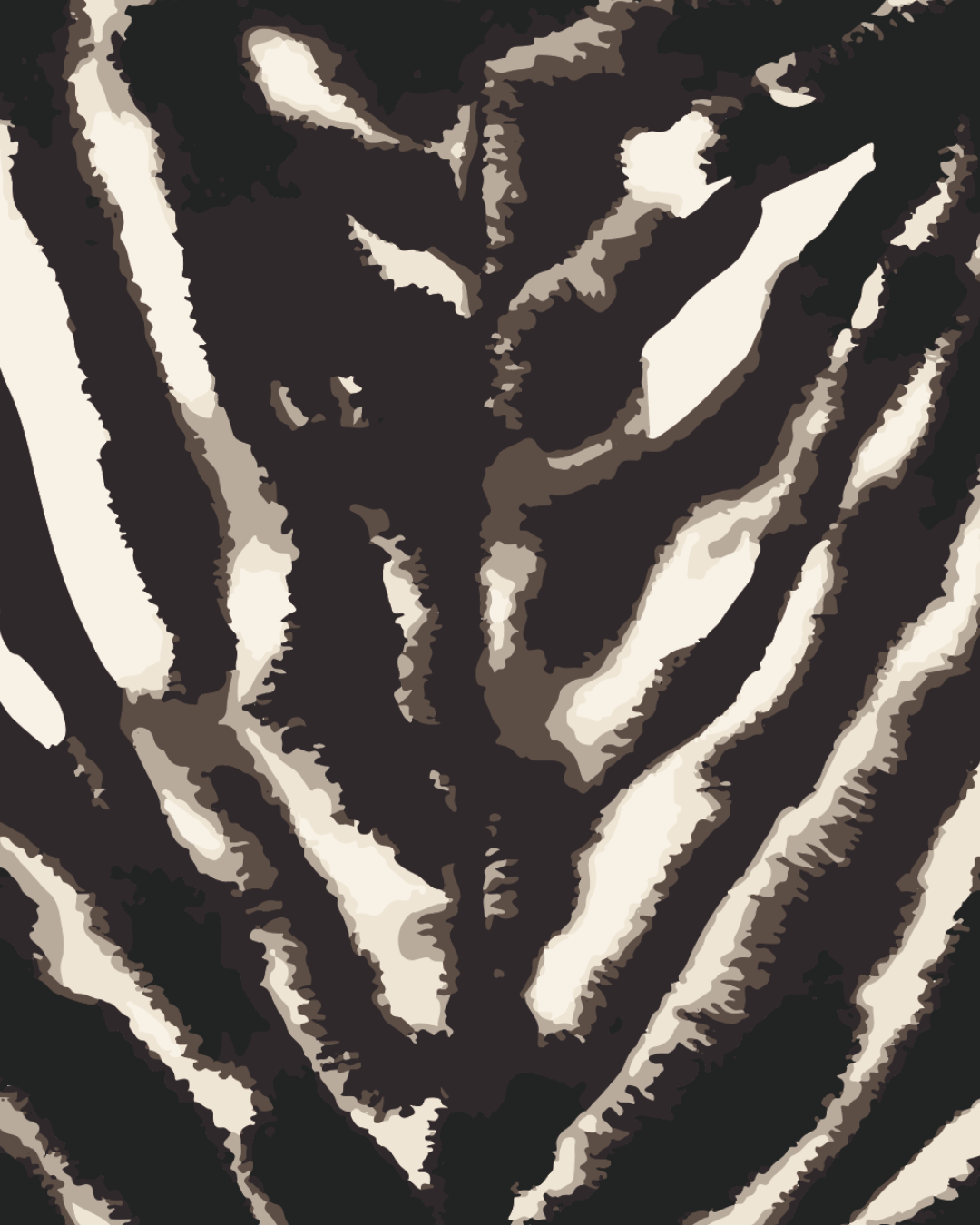 Second Nature Door Detail Strip | Peel and Stick Door Accent | Neutral Animal Print Door Trim