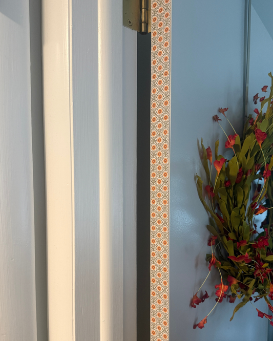 September Sun Door Detail Strip | Peel and Stick Door Accent | Sunflower Door Trim
