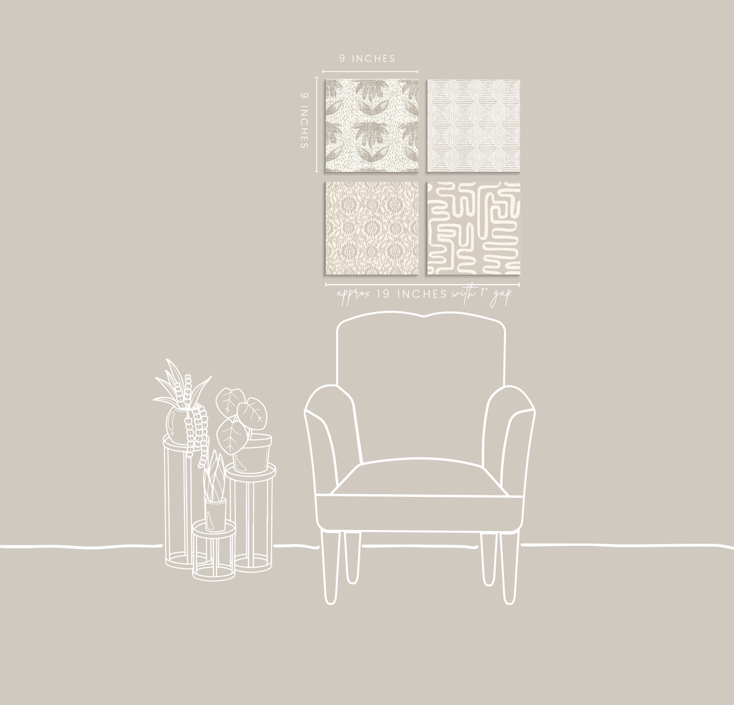 Soft Focus | 4-Piece Neutral Art Print Set