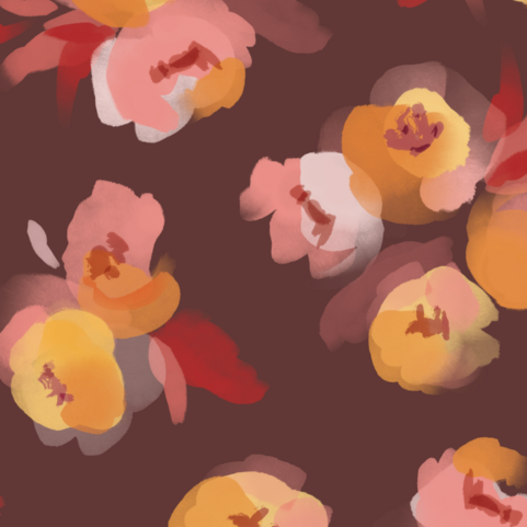 Sienna Floral Door Detail Strip | Peel and Stick Door Accent | Warm Floral Door Trim