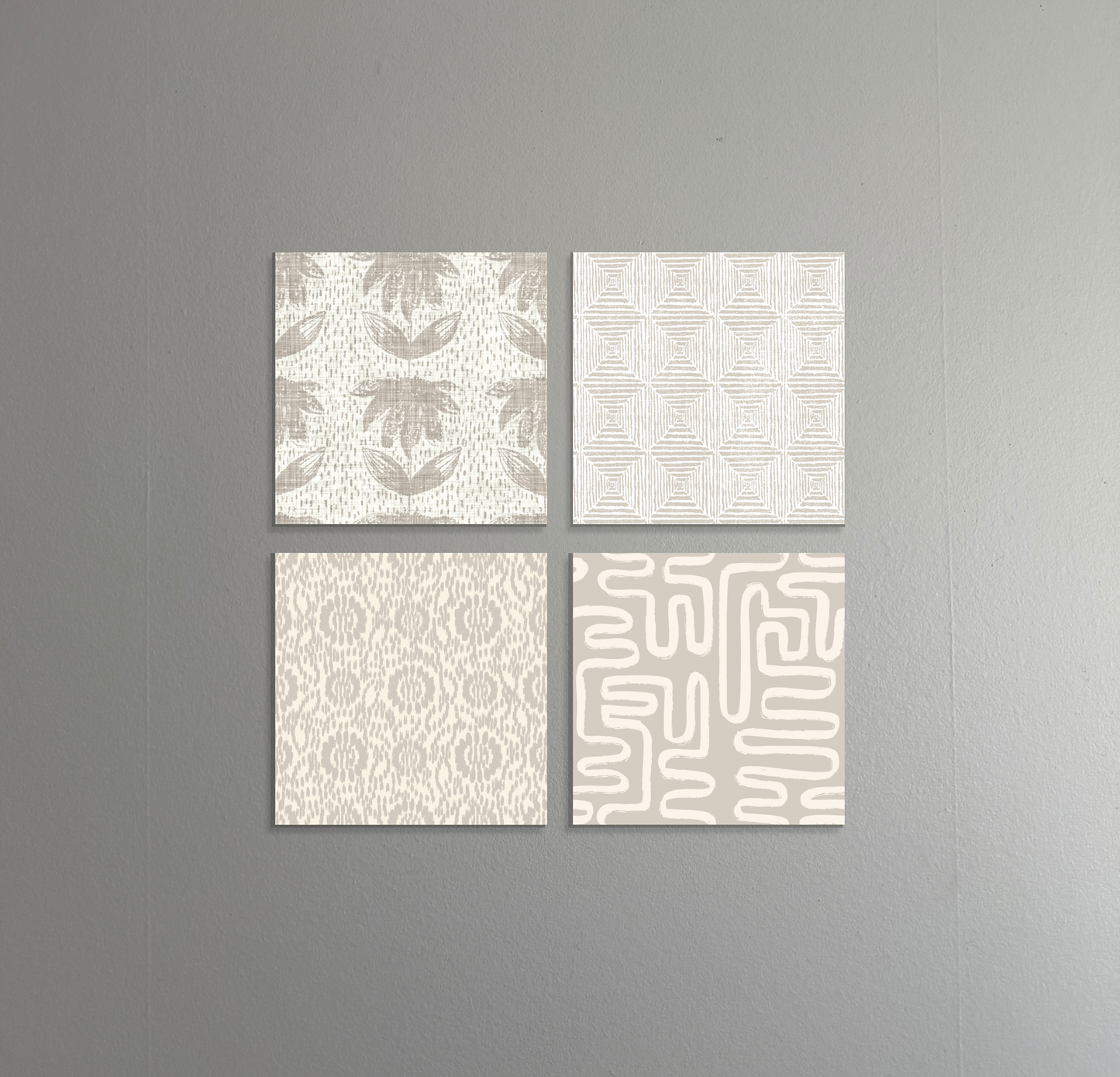 Soft Focus | 4-Piece Neutral Art Print Set