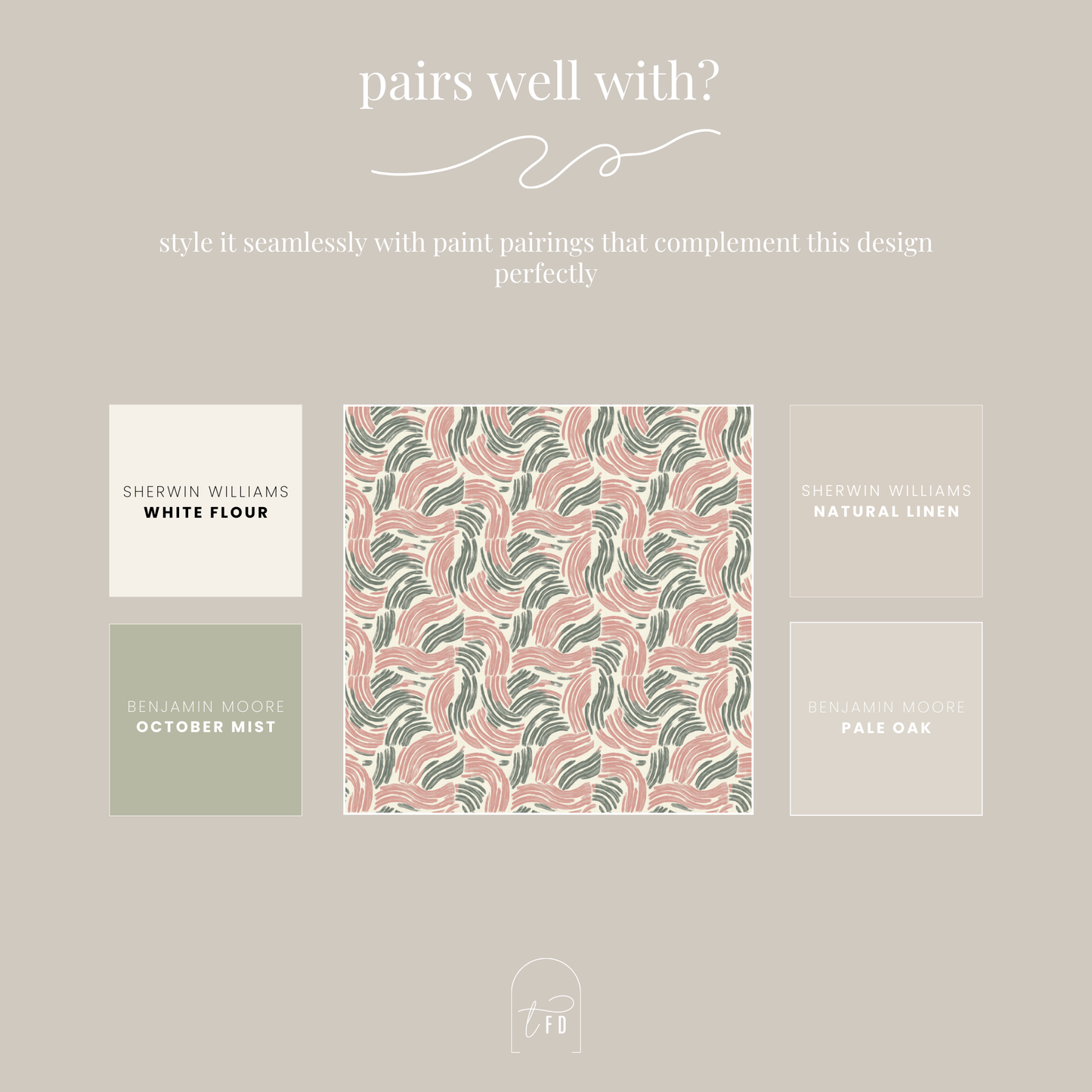 Soft Strokes Peel and Stick Wallpaper | Modern Painterly Brushstroke Pattern