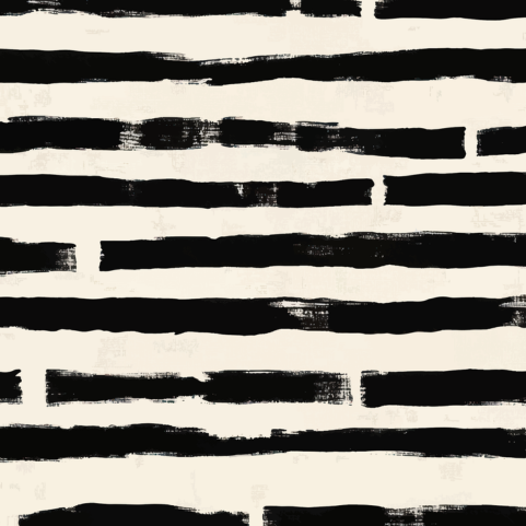 Studio Stripe Door Detail Strip | Peel and Stick Door Accent | Modern Black and Cream Stripe Door Trim