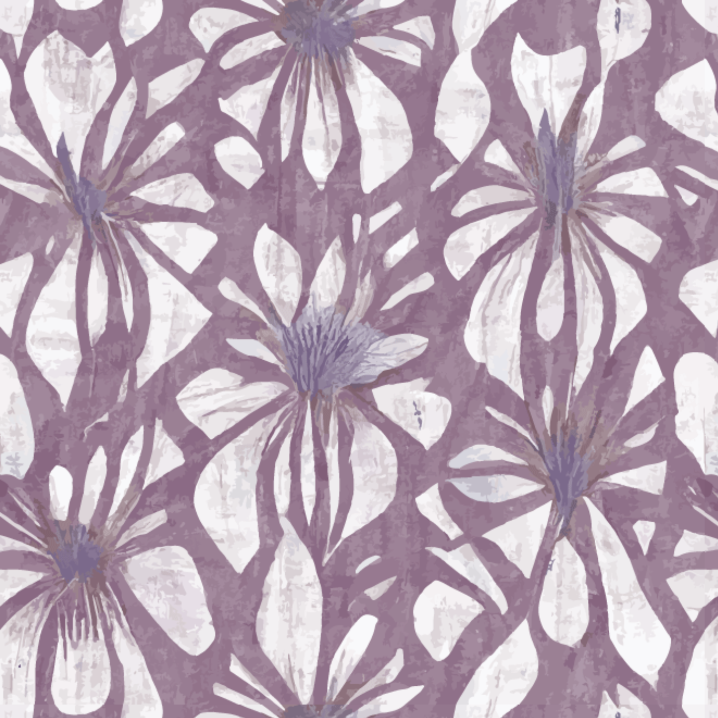 Velvet Garden Peel and Stick Wallpaper | Plum Floral Statement Pattern
