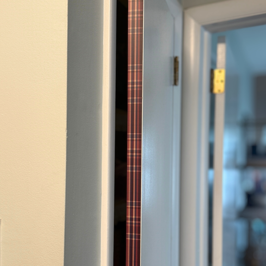 Windsor Door Detail Strip | Peel and Stick Door Accent | Plaid Door Trim