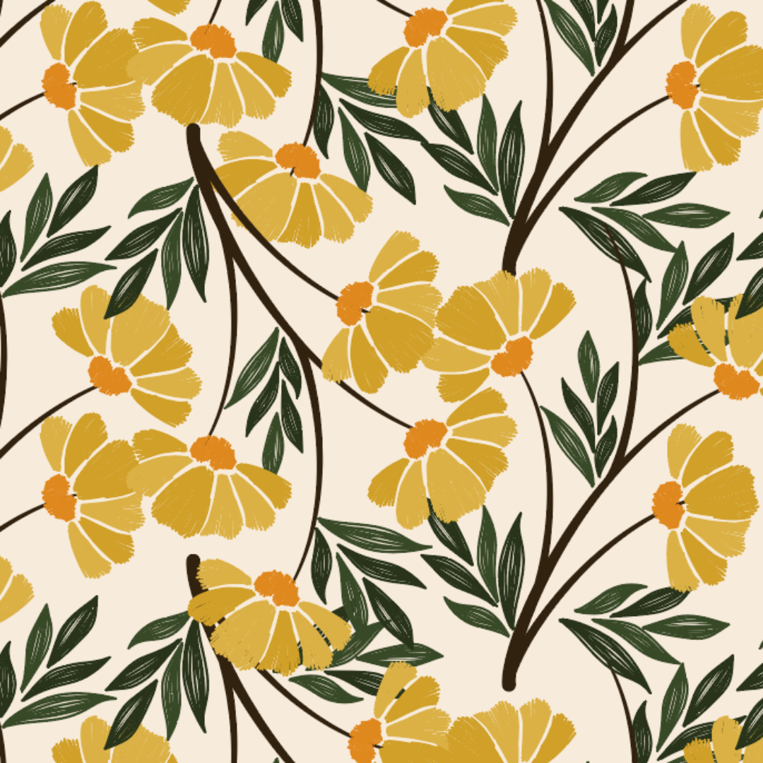 Autumn Archive Door Detail Strip | Peel and Stick Door Accent | Golden Floral Door Trim