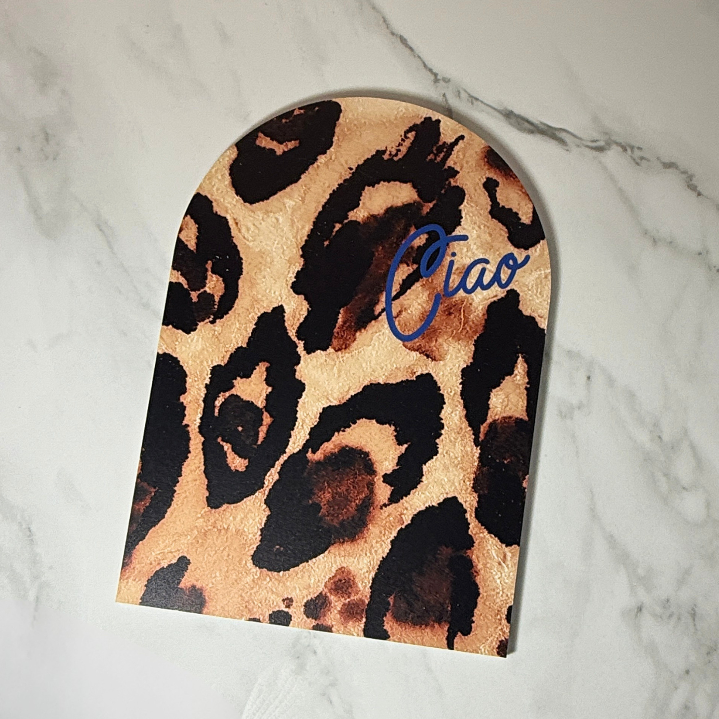 Ciao Mini Arch | Leopard Print Art | Fashion-Inspired Home Decor