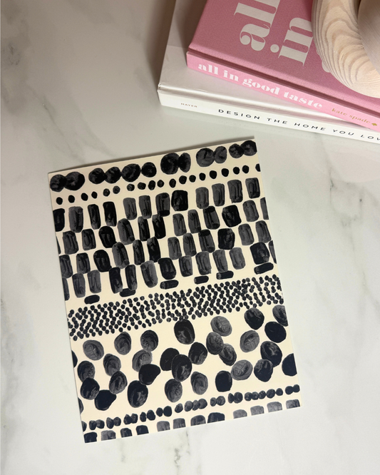 Ink Dot Stripe | Modern Black and White Art Print | 8x10 and 11x14 Size