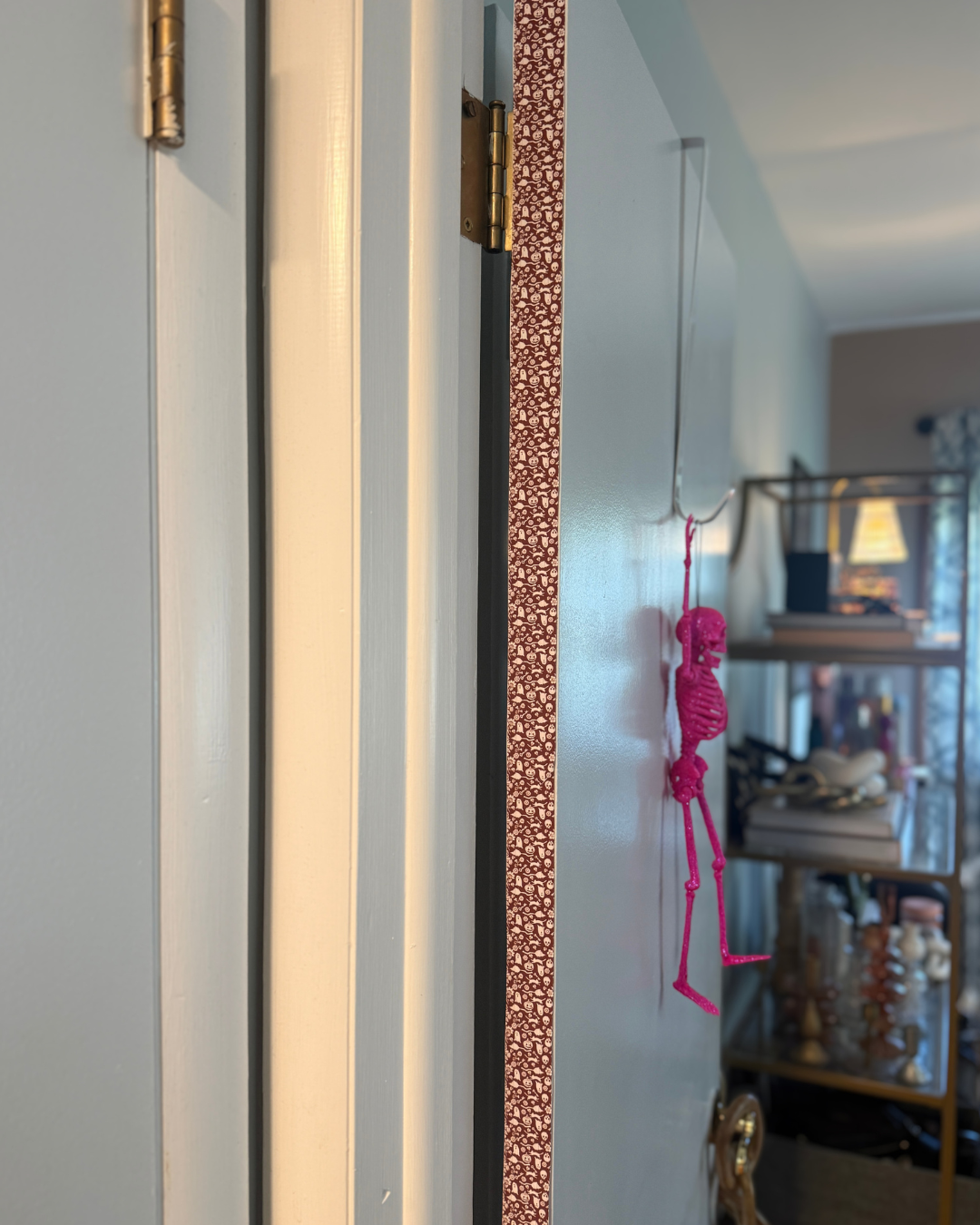 Haunted Heirloom Rust Door Detail Strip | Peel and Stick Door Accent | Vintage Halloween Door Trim