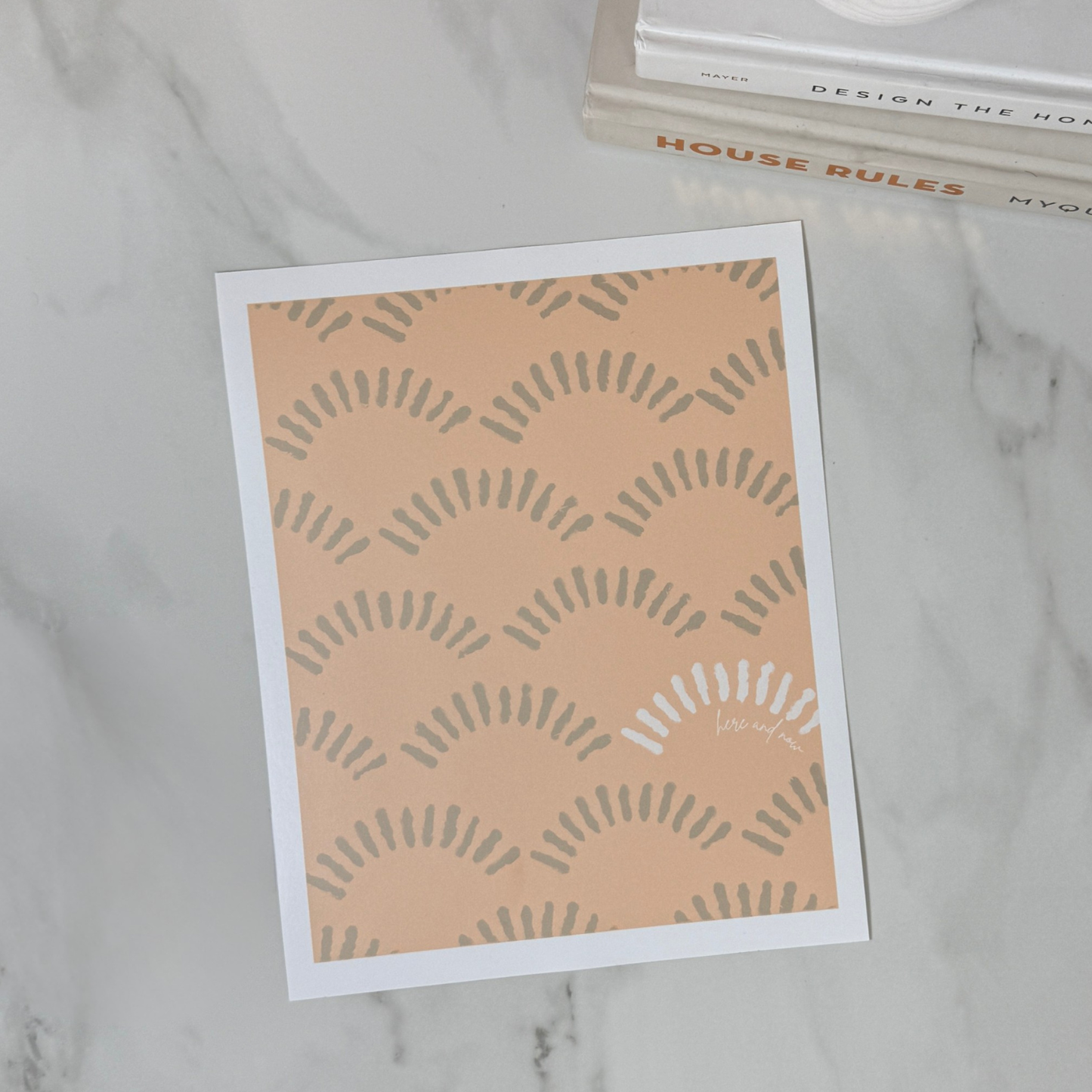 Here and Now | Minimal Modern Wall Art | 8x10 and 11x14 Size