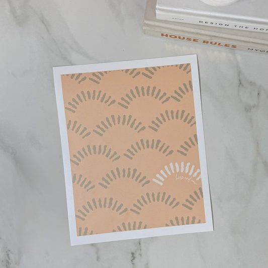 Here and Now | Minimal Modern Wall Art | 8x10 and 11x14 Size