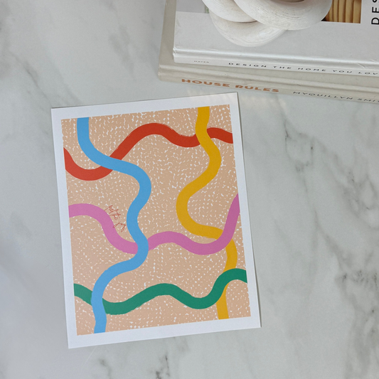 Feel the Joy | Abstract Modern Wall Art | 8x10 and 11x14 Size