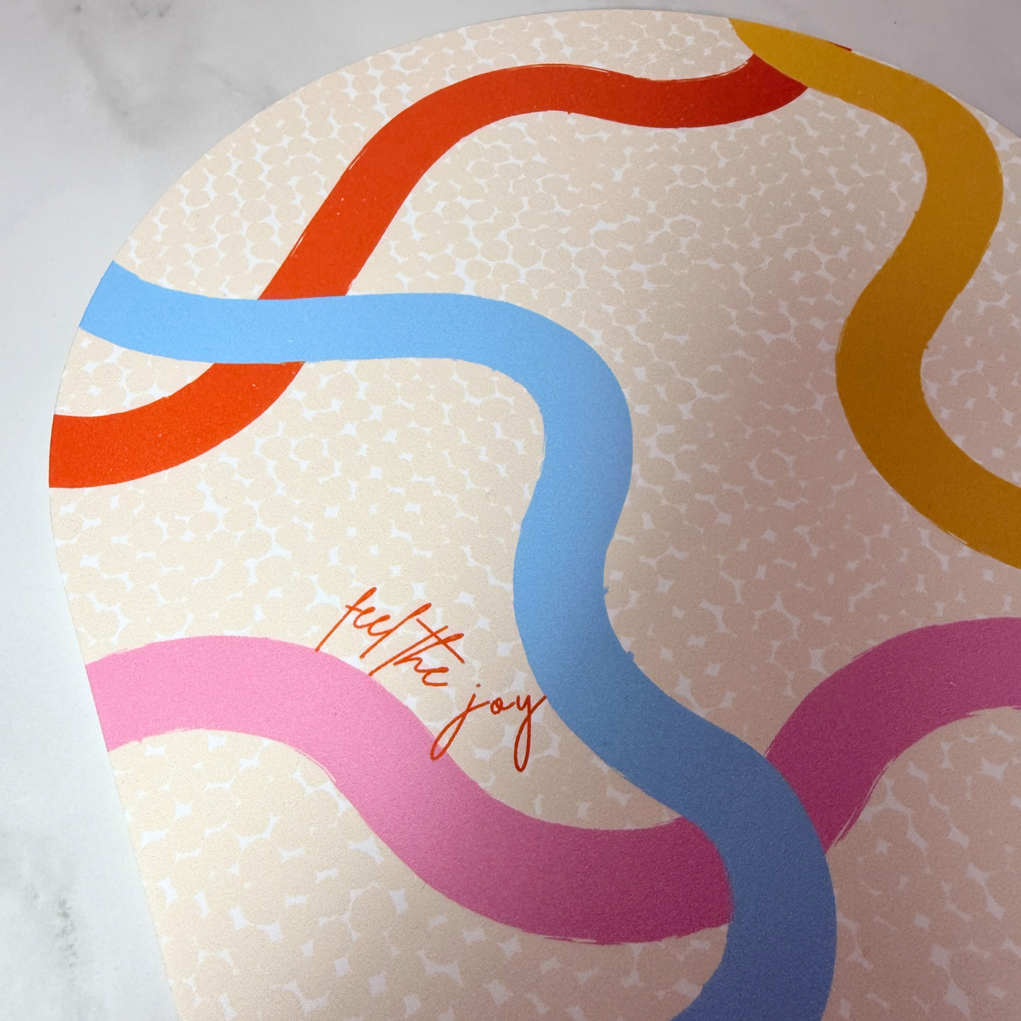 Feel the Joy Mini Arch | Colorful Modern Wall Art | Playful Home Decor