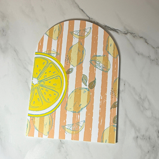 When Life Gives You Lemons Mini Arch | Citrus Wall Art | Bright Modern Home Decor