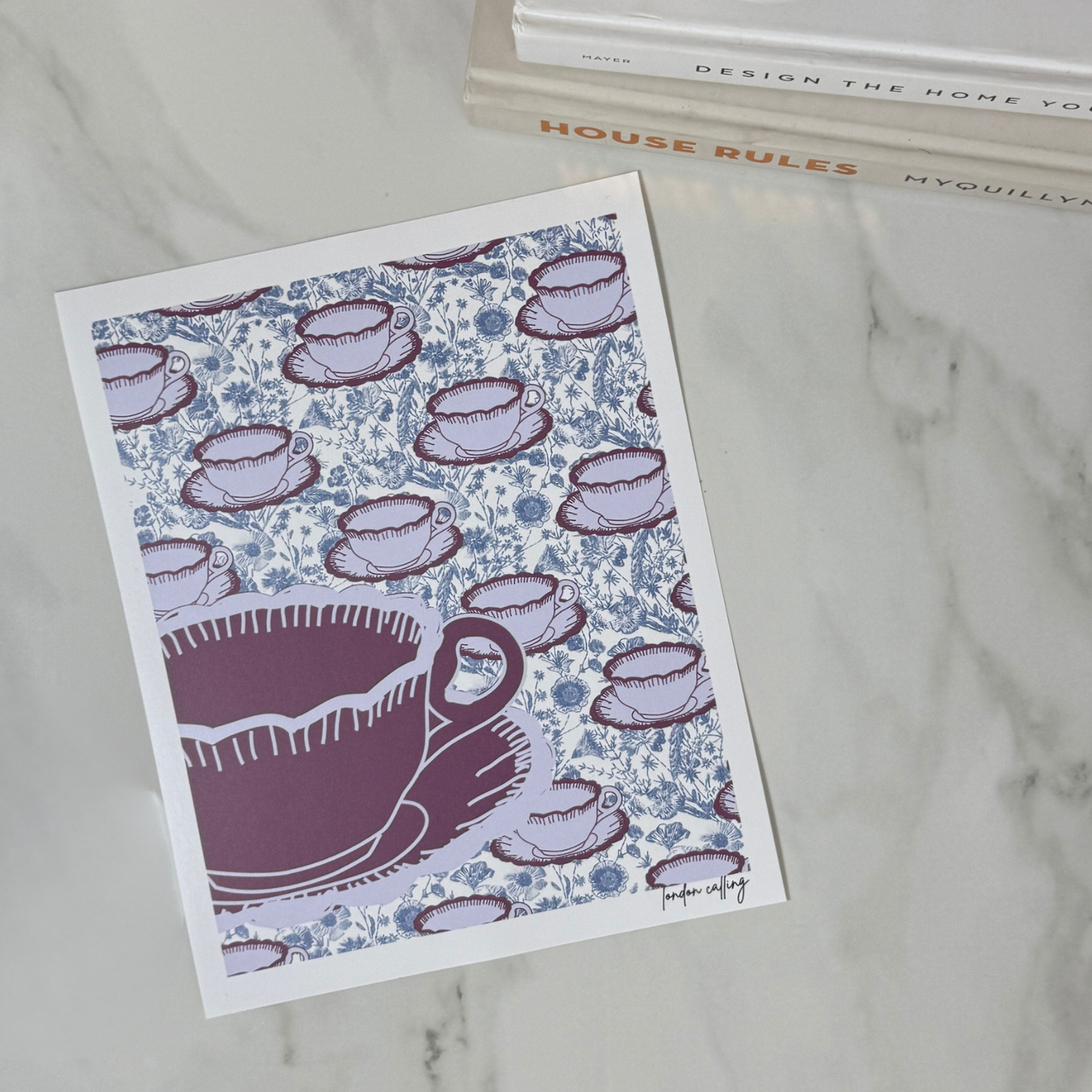 London Calling Art Print | British-Inspired Wall Art | 8x10 and 11x14 Sizes