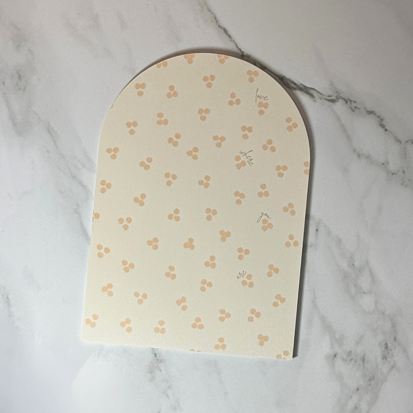 Love Where You Are Mini Arch | Neutral Modern Wall Art | Thoughtful Home Decor