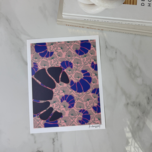 Le Croissant Art Print | Paris-Inspired Wall Art | 8x10 and 11x14 Sizes