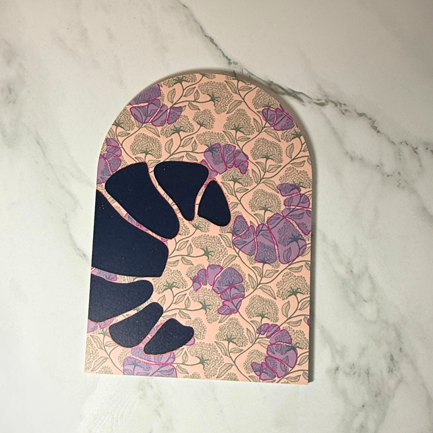 Croissant in Bloom Mini Arch | Parisian Wall Art | Feminine Modern Home Decor