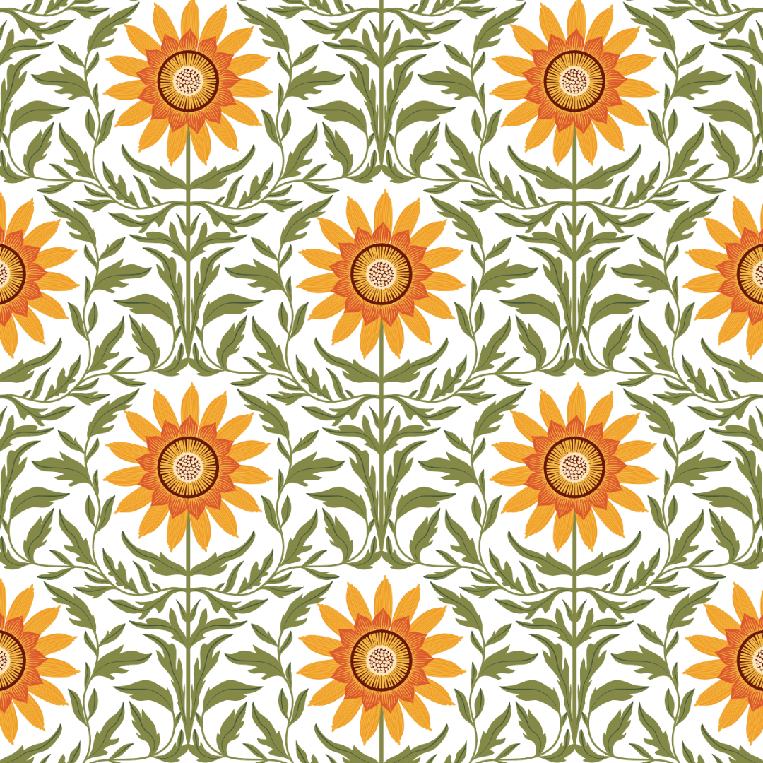 September Sun Door Detail Strip | Peel and Stick Door Accent | Sunflower Door Trim