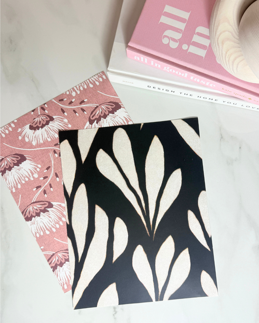 Midnight Petals | Abstract Black Botanical Art Print | 8x10 and 11x14 Size