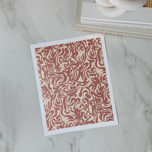 Stay Awhile | Abstract Modern Wall Art | 8x10 and 11x14 Size