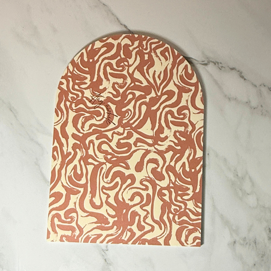 Stay Awhile Mini Arch | Warm Modern Wall Art | Cozy Home Decor