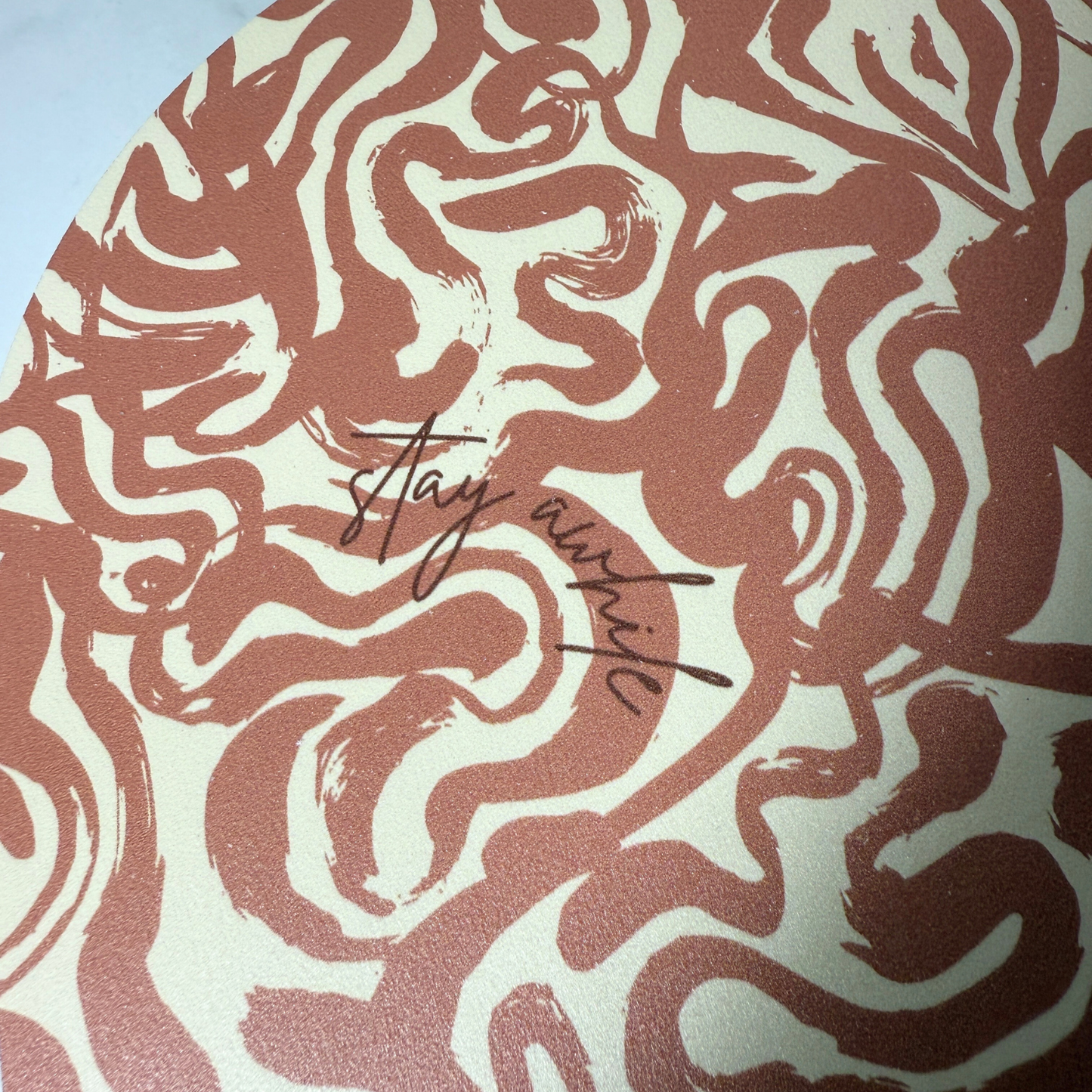 Stay Awhile Mini Arch | Warm Modern Wall Art | Cozy Home Decor