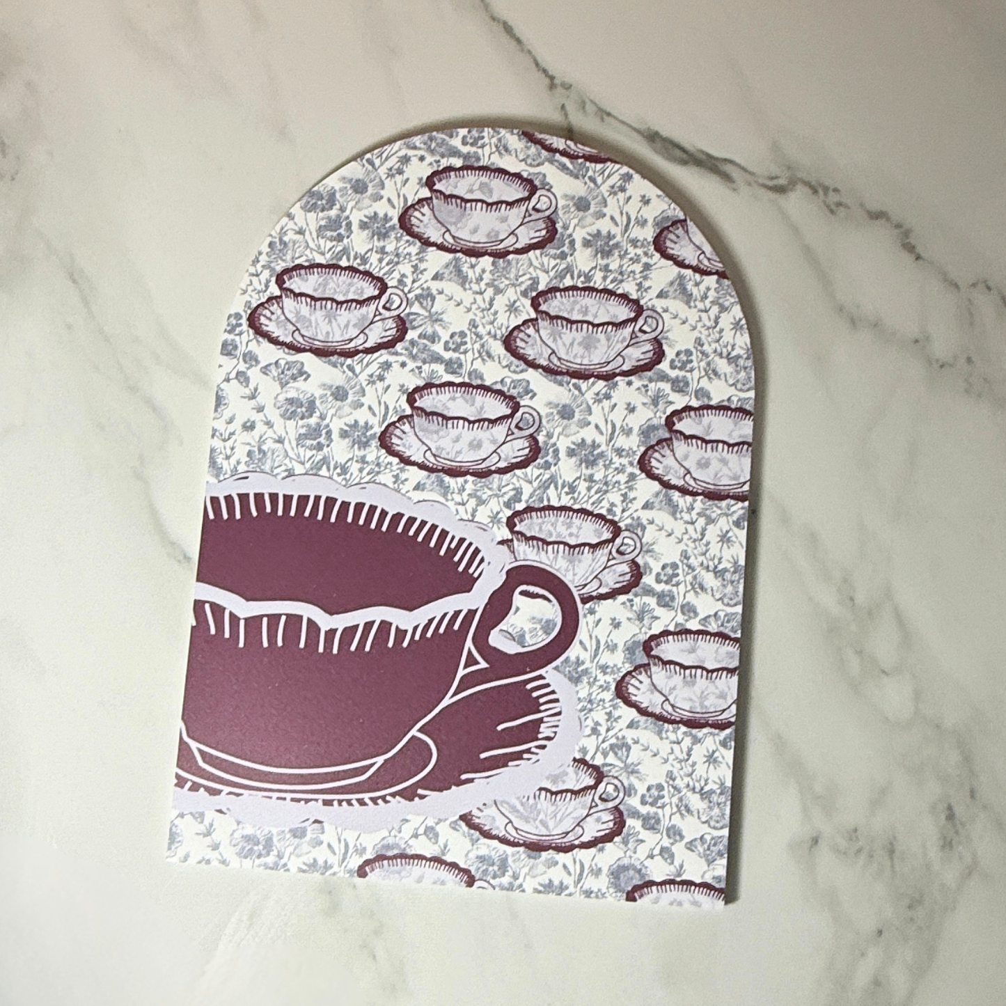 Tea for Two Mini Arch | London Inspired Wall Art | Feminine Floral Home Decor