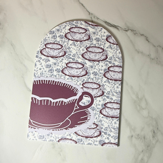 Tea for Two Mini Arch | London Inspired Wall Art | Feminine Floral Home Decor